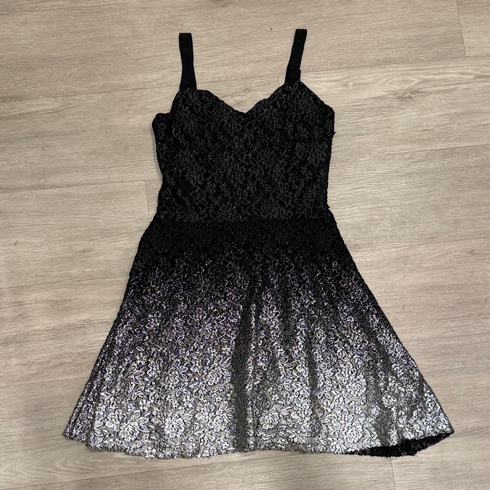 Free People Sparkle Black Dress